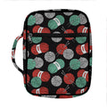Crochet Yarn Pattern Print Front Pocket Bible Bag