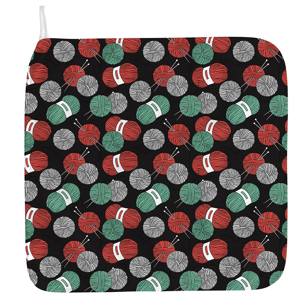 Crochet Yarn Pattern Print Hand Towel
