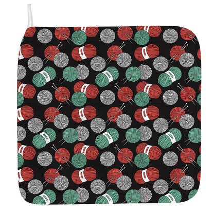 Crochet Yarn Pattern Print Hand Towel