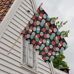 Crochet Yarn Pattern Print House Flag