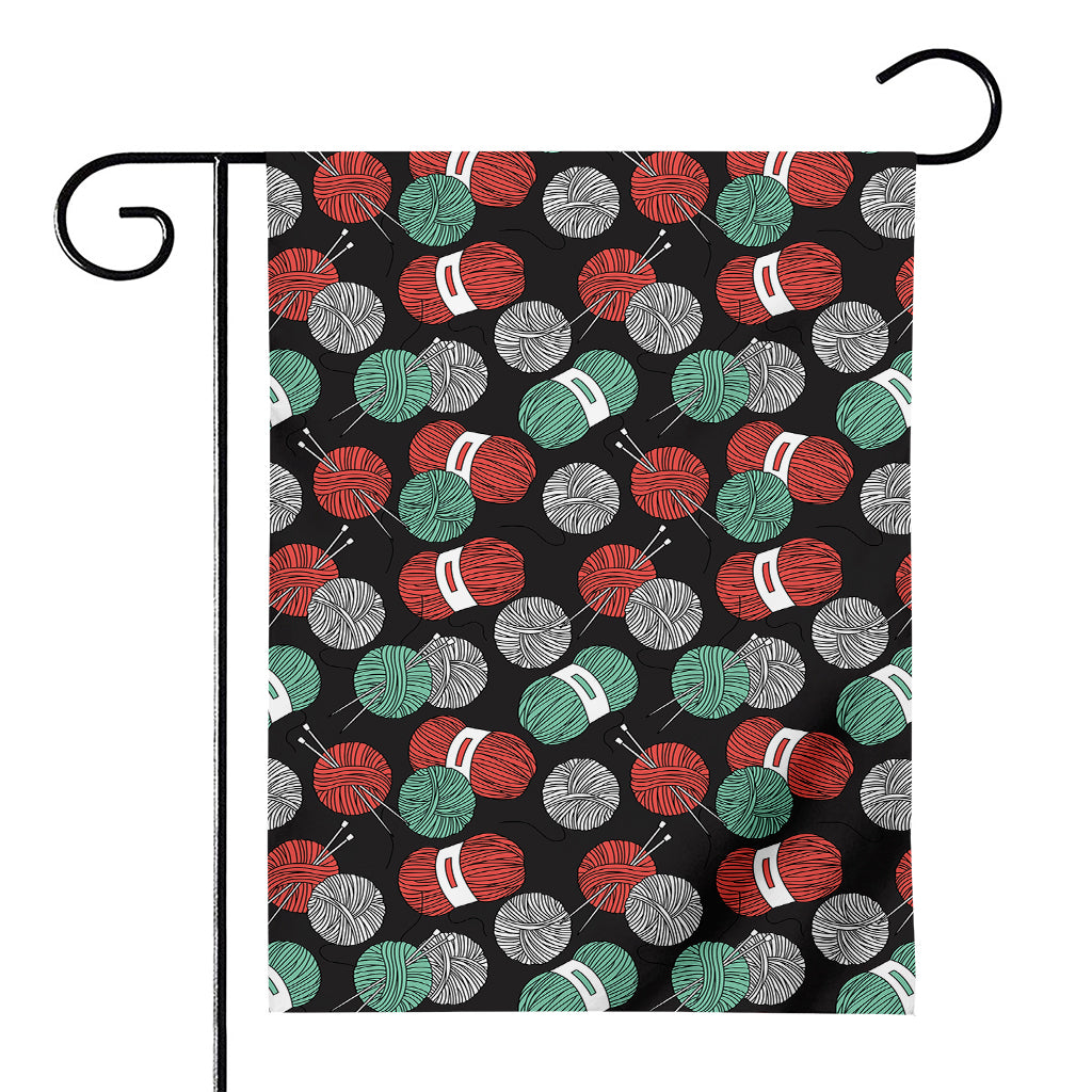 Crochet Yarn Pattern Print House Flag