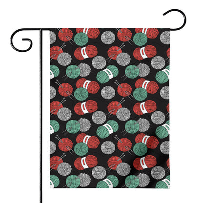 Crochet Yarn Pattern Print House Flag