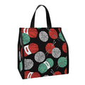 Crochet Yarn Pattern Print Insulated Lunch Tote