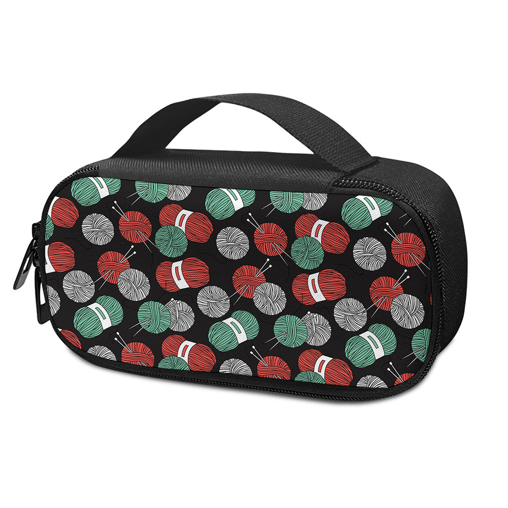 Crochet Yarn Pattern Print Insulin Cooler Travel Case