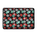 Crochet Yarn Pattern Print Kitchen Mat