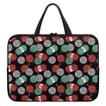Crochet Yarn Pattern Print Laptop Sleeve With Handle