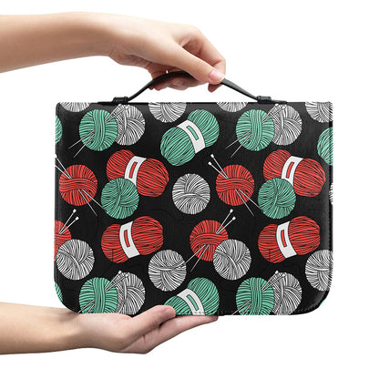 Crochet Yarn Pattern Print Leather Bible Cover