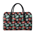 Crochet Yarn Pattern Print Leather Duffel Bag