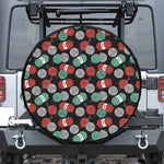 Crochet Yarn Pattern Print Leather Spare Tire Cover