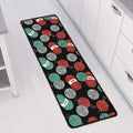 Crochet Yarn Pattern Print Long Kitchen Mat