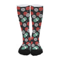 Crochet Yarn Pattern Print Long Socks