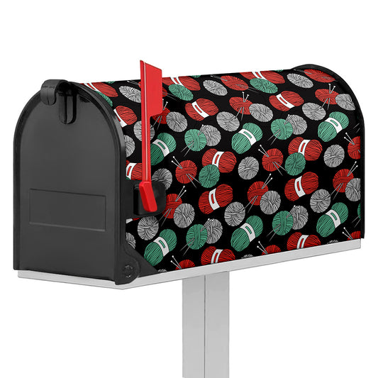 Crochet Yarn Pattern Print Mailbox Cover