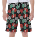 Crochet Yarn Pattern Print Men's Beach Shorts