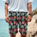 Crochet Yarn Pattern Print Men's Cargo Shorts