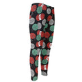 Crochet Yarn Pattern Print Men's Compression Pants