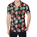 Crochet Yarn Pattern Print Men's Shirt