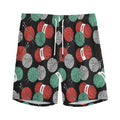 Crochet Yarn Pattern Print Men's Athletic Shorts