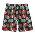 Crochet Yarn Pattern Print Men's Swim Trunks