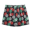 Crochet Yarn Pattern Print Mesh Shorts
