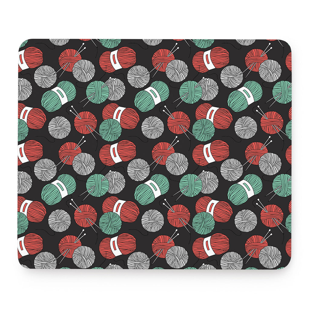 Crochet Yarn Pattern Print Mouse Pad