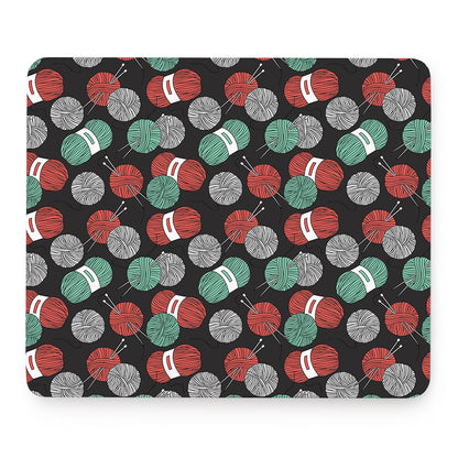 Crochet Yarn Pattern Print Mouse Pad