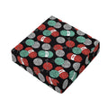 Crochet Yarn Pattern Print Outdoor Seat Cushion Cover