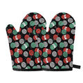 Crochet Yarn Pattern Print Oven Mitts