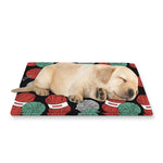 Crochet Yarn Pattern Print Pet Cooling Mat Cover