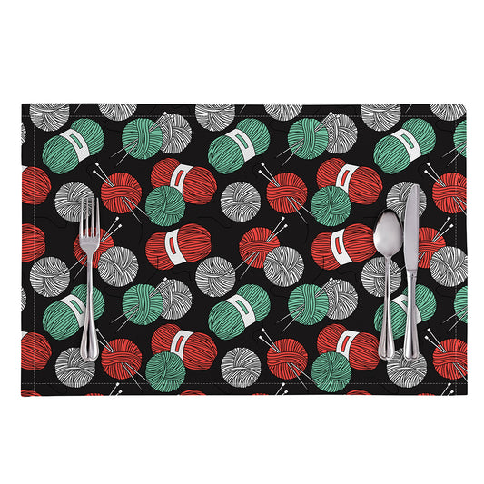 Crochet Yarn Pattern Print Placemat
