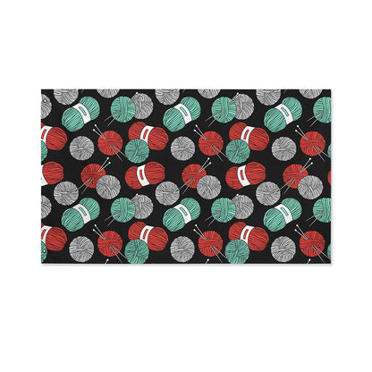 Crochet Yarn Pattern Print Polyester Flag