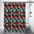 Crochet Yarn Pattern Print Premium Shower Curtain