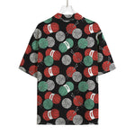 Crochet Yarn Pattern Print Rayon Hawaiian Shirt