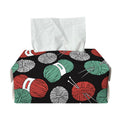 Crochet Yarn Pattern Print Rectangle Tissue Box Cover