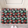 Crochet Yarn Pattern Print Rubber Doormat