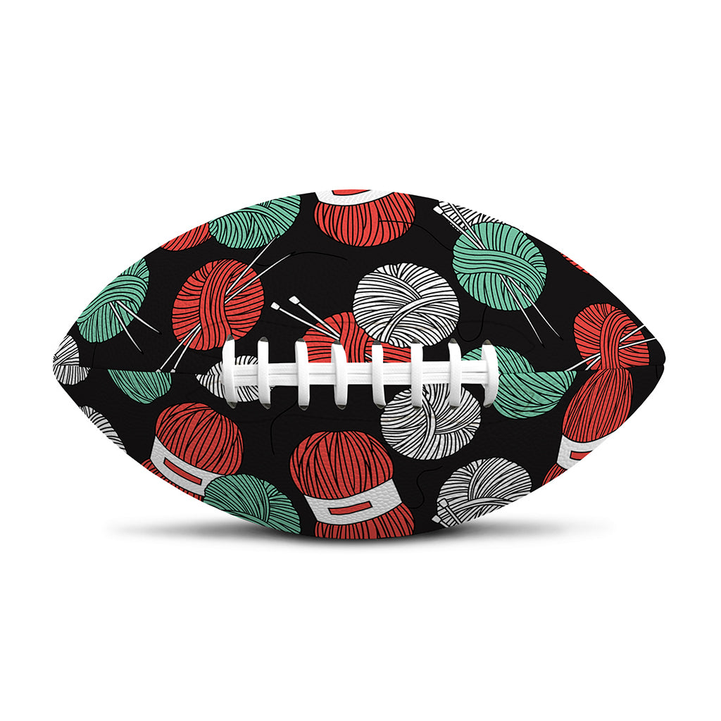 Crochet Yarn Pattern Print Rugby Ball