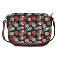 Crochet Yarn Pattern Print Saddle Bag