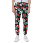 Crochet Yarn Pattern Print Scuba Joggers