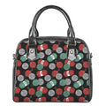 Crochet Yarn Pattern Print Shoulder Handbag