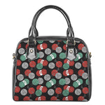 Crochet Yarn Pattern Print Shoulder Handbag