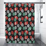 Crochet Yarn Pattern Print Shower Curtain