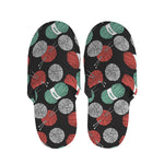 Crochet Yarn Pattern Print Slippers