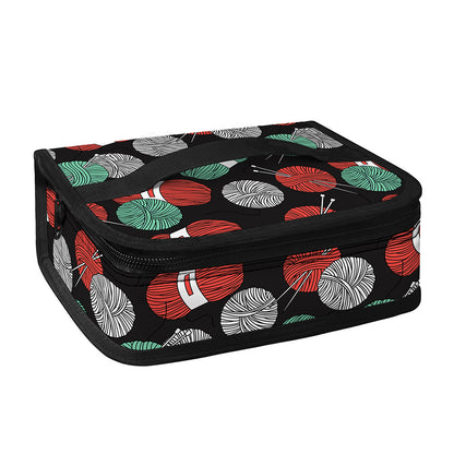 Crochet Yarn Pattern Print Small Lunch Bag