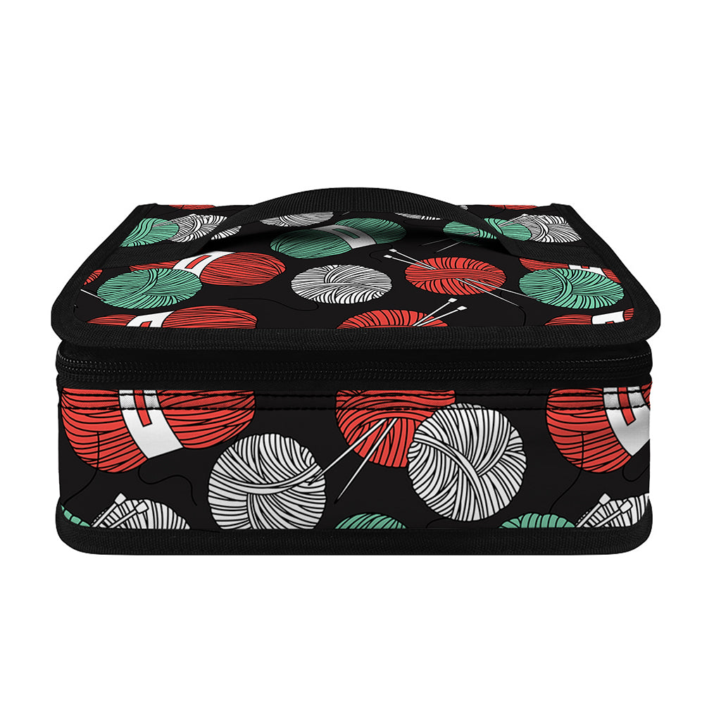 Crochet Yarn Pattern Print Small Lunch Bag