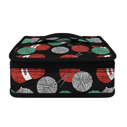 Crochet Yarn Pattern Print Small Lunch Bag