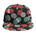 Crochet Yarn Pattern Print Snapback Cap