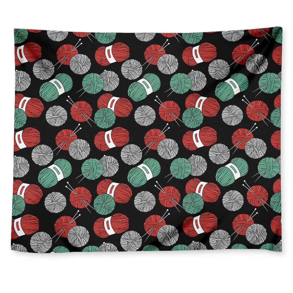 Crochet Yarn Pattern Print Tapestry