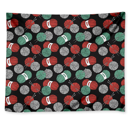 Crochet Yarn Pattern Print Tapestry