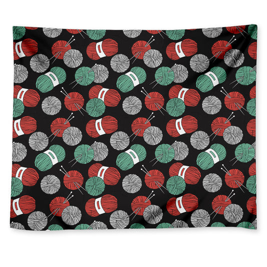 Crochet Yarn Pattern Print Tapestry