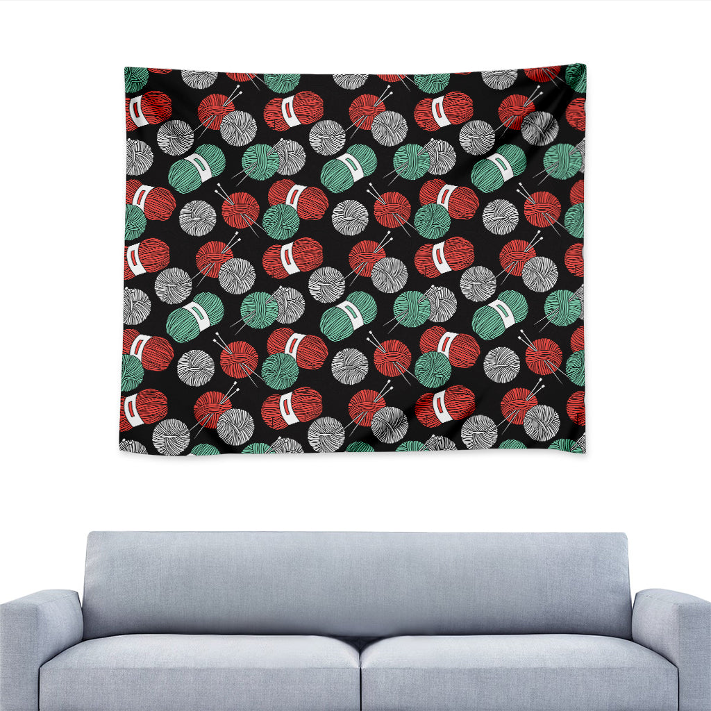 Crochet Yarn Pattern Print Tapestry