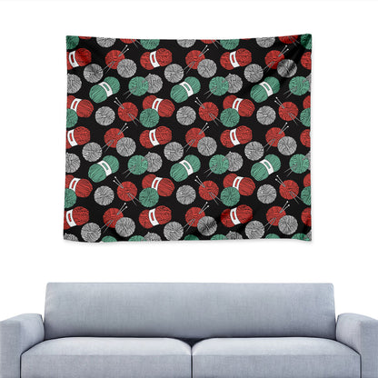Crochet Yarn Pattern Print Tapestry